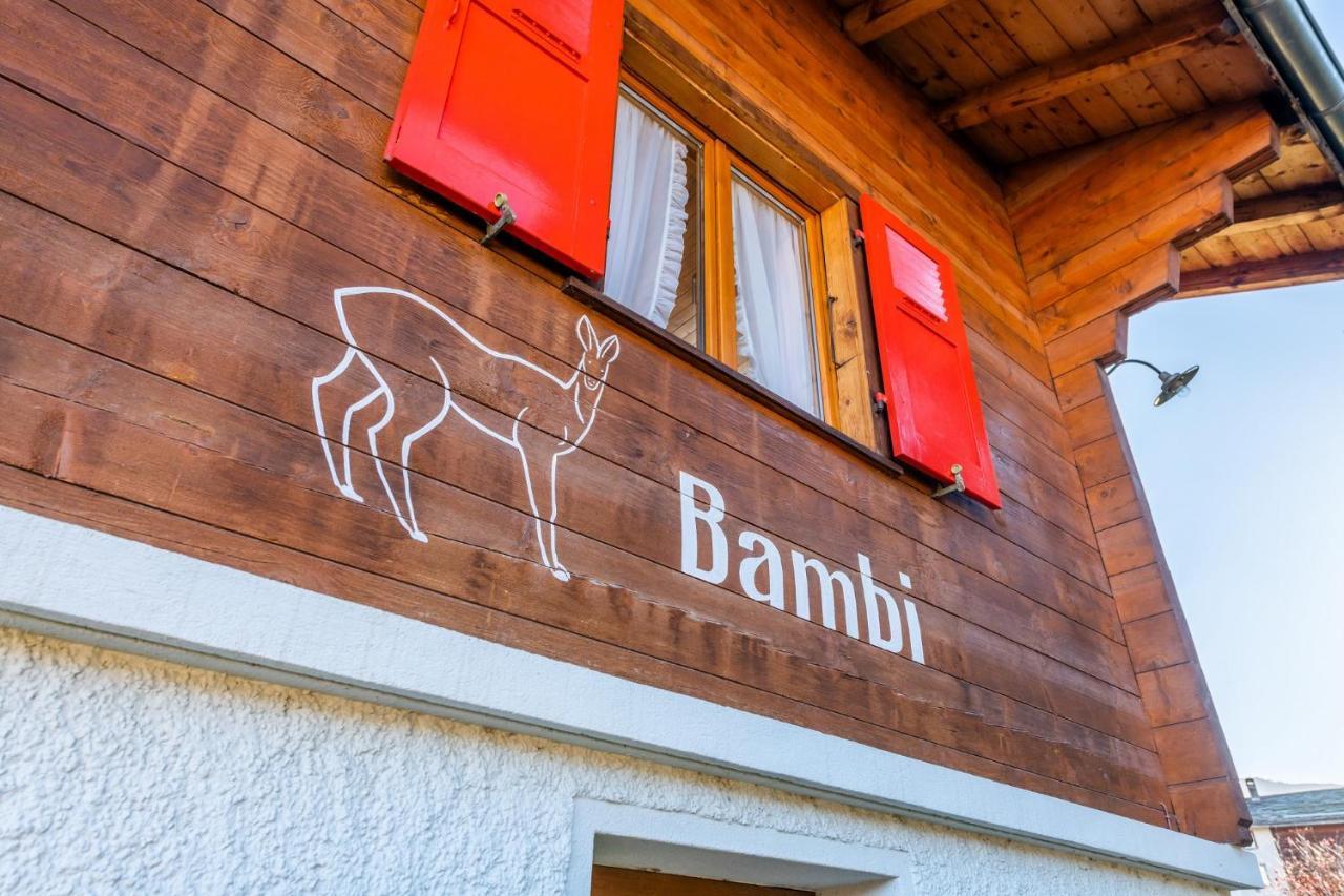 Chalet Bambi "Marchenhaft" Apartment Grachen Exterior photo